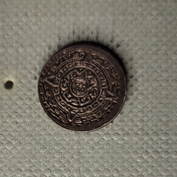 Mayan / Aztec Calendar Earrings - Picture 2 of 2